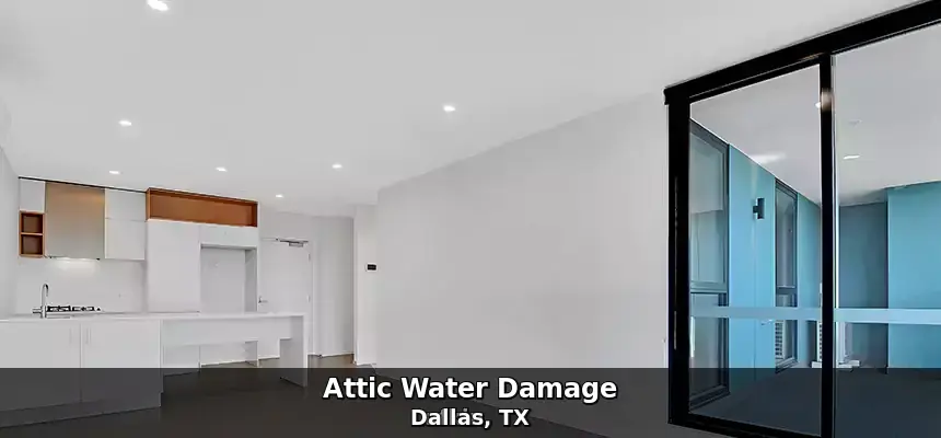 Attic water damage in Dallas, TX by Example City Pros