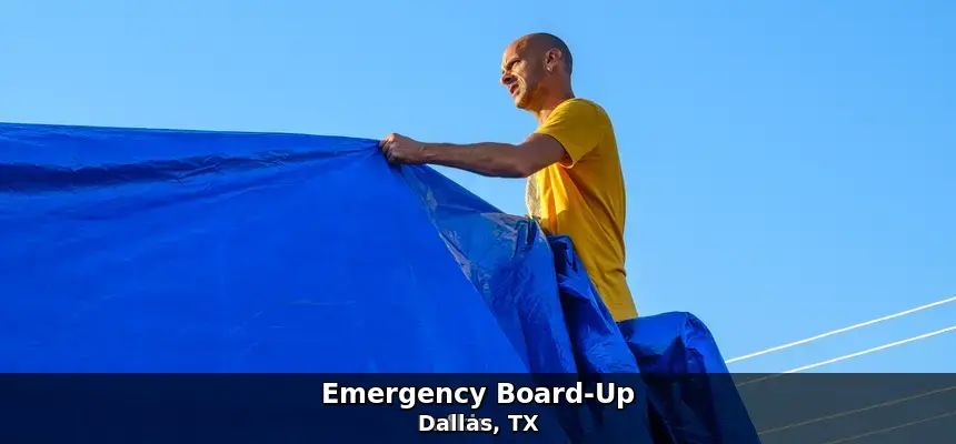 Emergency board-up in Dallas, TX by Example City Pros