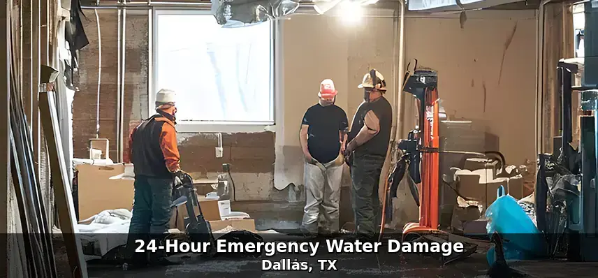 24-hour emergency water damage in Dallas, TX by Example City Pros