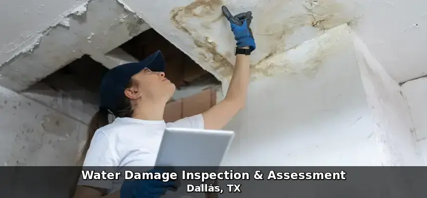 Water damage inspection & assessment in Dallas, TX by Example City Pros